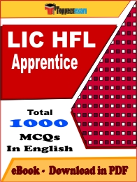 LIC HFL Apprentice Exam PDF Book In English - MCQ / Objective Questions