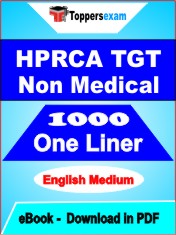 HPRCA TGT Non Medical One Liner Book PDF in English