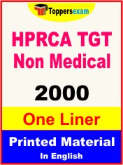HPRCA TGT Non Medical One Liner Book in English