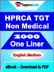 HPRCA TGT Non Medical One Liner Book PDF in English