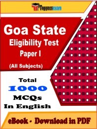 EBook of Goa SET Paper 1 Exam, PDF Format in English