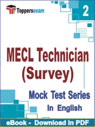 MECL Technician (Survey) PDF Book In English - Question Paper