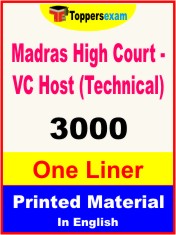 Madras High Court - VC Host (Technical) One Liner Book in English