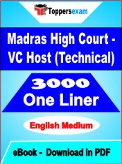 Madras High Court - VC Host (Technical) One Liner Book PDF in English