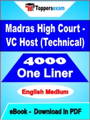 Madras High Court - VC Host (Technical) One Liner Book PDF in English
