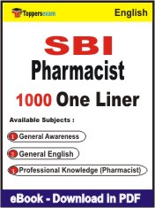 SBI Pharmacist One Liner Book PDF in English
