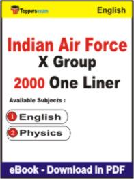 Indian Air Force X Group One Liner Book PDF in English