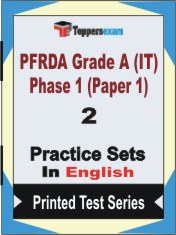 PFRDA Grade A (IT) Phase 1 (Paper 1) Book in English - Question Paper / Practice Set