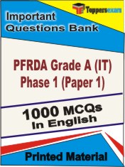 PFRDA Grade A (IT) Phase 1 (Paper 1) Book in English - Objective MCQ