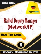 Railtel Deputy Manager (Network/IP) Test PDF Book In English - Practice Set