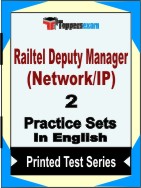 Railtel Deputy Manager (Network/IP) Book in English - Question Paper / Practice Set