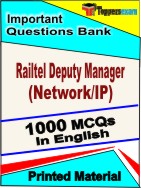 Railtel Deputy Manager (Network/IP) Book in English - Objective MCQ