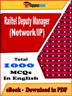 Railtel Deputy Manager (Network/IP) PDF Book In English - MCQ / Objective Questions