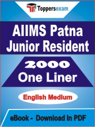 AIIMS Patna Junior Resident One Liner Book PDF in English