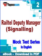 Railtel Deputy Manager (Signalling) Test PDF Book In English - Question Paper