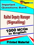Railtel Deputy Manager (Signalling) Book in English - Objective MCQ