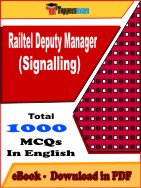 Railtel Deputy Manager (Signalling) PDF Book In English - MCQ / Objective Questions