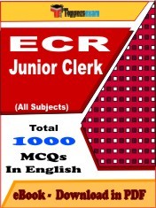 EBook of ECR Junior Clerk Exam, PDF Format in English