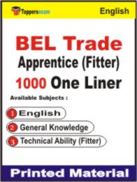 BEL Trade Apprentice (Fitter) One Liner Book in English