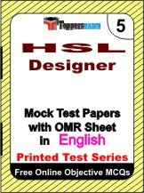 HSL Designer Exam Mock Test Papers (Book) in English