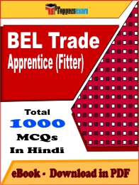 BEL Trade Apprentice (Fitter) Exam PDF Book In Hindi - MCQ / Objective Questions