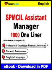 SPMCIL Assistant Manager One Liner Book PDF in English