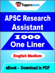 APSC Research Assistant One Liner Book PDF in English