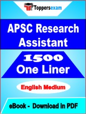 APSC Research Assistant One Liner Book PDF in English