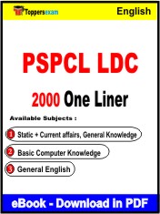 PSPCL LDC One Liner Book PDF in English