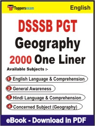 DSSSB PGT Geography One Liner Book PDF in English