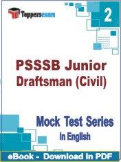 PSSSB Junior Draftsman (Civil) Test PDF Book In English - Question Paper