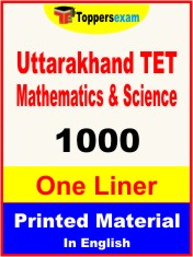 Uttarakhand TET Mathematics & Science One Liner Book in English
