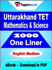 Uttarakhand TET Mathematics & Science One Liner Book PDF in English