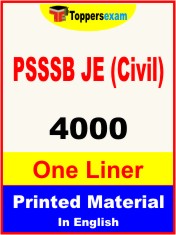 PSSSB JE (Civil) One Liner Book in English