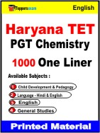 Haryana TET PGT Chemistry One Liner Book in English