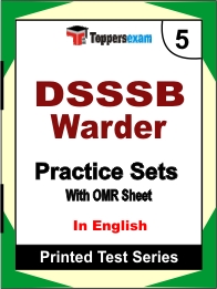 DSSSB Warder Book in English - Mock Test / Practice Set