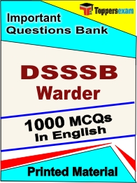 DSSSB Warder Book in English - Objective MCQ