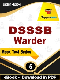DSSSB Warder PDF Book In English - Practice Set