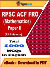 EBook of RPSC ACF FRO Exam Paper II (Mathematics), PDF Format in English