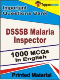 DSSSB Malaria Inspector Book in English - Objective MCQ