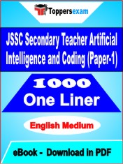 JSSC Secondary Teacher Artificial Intelligence and Coding (Paper-1) One Liner Book PDF in English
