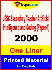 JSSC Secondary Teacher Artificial Intelligence and Coding (Paper-1) One Liner Book in English