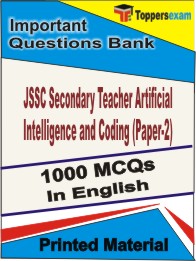 JSSC Secondary Teacher Artificial Intelligence and Coding (Paper-2) Book in English - Objective MCQ