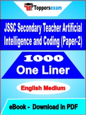 JSSC Secondary Teacher Artificial Intelligence and Coding (Paper-2) One Liner Book PDF in English