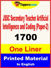 JSSC Secondary Teacher Artificial Intelligence and Coding (Paper-2) One Liner Book in English