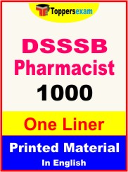 DSSSB Pharmacist One Liner Book in English