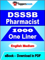 DSSSB Pharmacist One Liner Book PDF in English