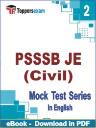 PSSSB JE (Civil) PDF Book In English - Question Paper