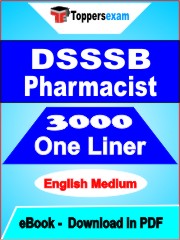 DSSSB Pharmacist One Liner Book PDF in English
