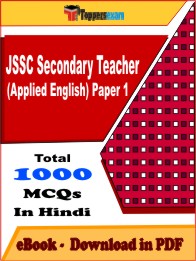 JSSC Secondary Teacher (Applied English) Paper 1 PDF Book in Hindi - MCQ / Objective Questions
